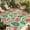 Light Green, variant on Watermelon Outdoor Rug for Patio/Deck/Porch, Non-Slip Large Area Rug 5 x 8 Ft, Green Palm Leaves Popsicle Summer Fruit Indoor Outdoor Rugs Washable Area Rugs, Reversible Camping Rug Carpet Runner