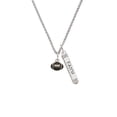 thumbnail image 2 of Delight Jewelry Silvertone Mini Enamel Football Silvertone Believe Faith Prayer Hope Bar Charm Necklace, 23", 2 of 4