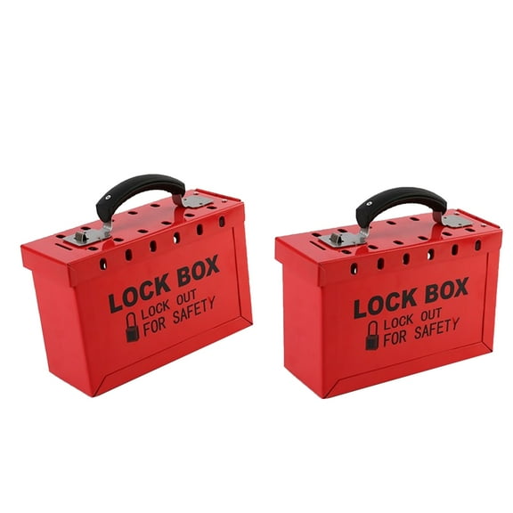 2x Almacenamiento de dispositivo de bloqueo de bloqueo de seguridad, hasta 12 candados Sunnimix Bloqueo de etiquetado de bloqueo