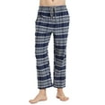 thumbnail image 2 of Men's Soft 100% Cotton Elastic Waistband Sleep Pajama Pants,Straight Leg Comfy Striped Sleepwear Winter Pajamas Bottoms with Pockets,Thick Loungwear Pants Homewear PJ Pants,S-XXL Gray, 2 of 6