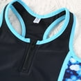 thumbnail image 4 of MSemis Kids Girls 2 Piece Tankini Set Rash Guard One-piece Swimsuit, 4 of 7