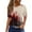 Wine, variant on WTOBBY Women's Casual Short Sleeve Pullover Top with Round Neck, Featuring Bloody Halloween Print for Seasonal Fashion,Perfect for Costume Events, Soft and Stylish Apparel,Beige L