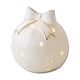 thumbnail image 2 of Xihbxyly Adorno Navideño de Cerámica, Elegante Diseño Blanco, Luces Led Integradas, Ambiente Festivo, Acogedor, Repisa para La Chimenea, Ideal para Regalo de Navidad, Tamaño 9,2 X 9,4 Cm., 2 of 6