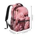 thumbnail image 3 of KLL Delicate Pink Carnations Print Casual Backpack for Men Women,Travel Casual Backpack Outdoor Activities Bag Daypack for Travel Hiking Shopping Daily, 3 of 5