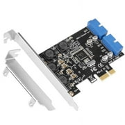 High Speed PCI-e to 2 Port 19Pin USB 3.0 Riser Card Computer Internal Components
