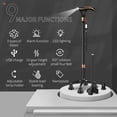 thumbnail image 2 of Bastón de senderismo inteligente ispuoocti con alarma para hombres y mujeres, telescópico y ajustable para personas mayores, carga directa por USB, con luz LED, un bastón para tres usos, ligero y esta, 2 of 5