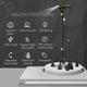 thumbnail image 2 of Bastón de senderismo inteligente ispuoocti con alarma para hombres y mujeres, telescópico y ajustable para personas mayores, carga directa por USB, con luz LED, un bastón para tres usos, ligero y esta, 2 of 5