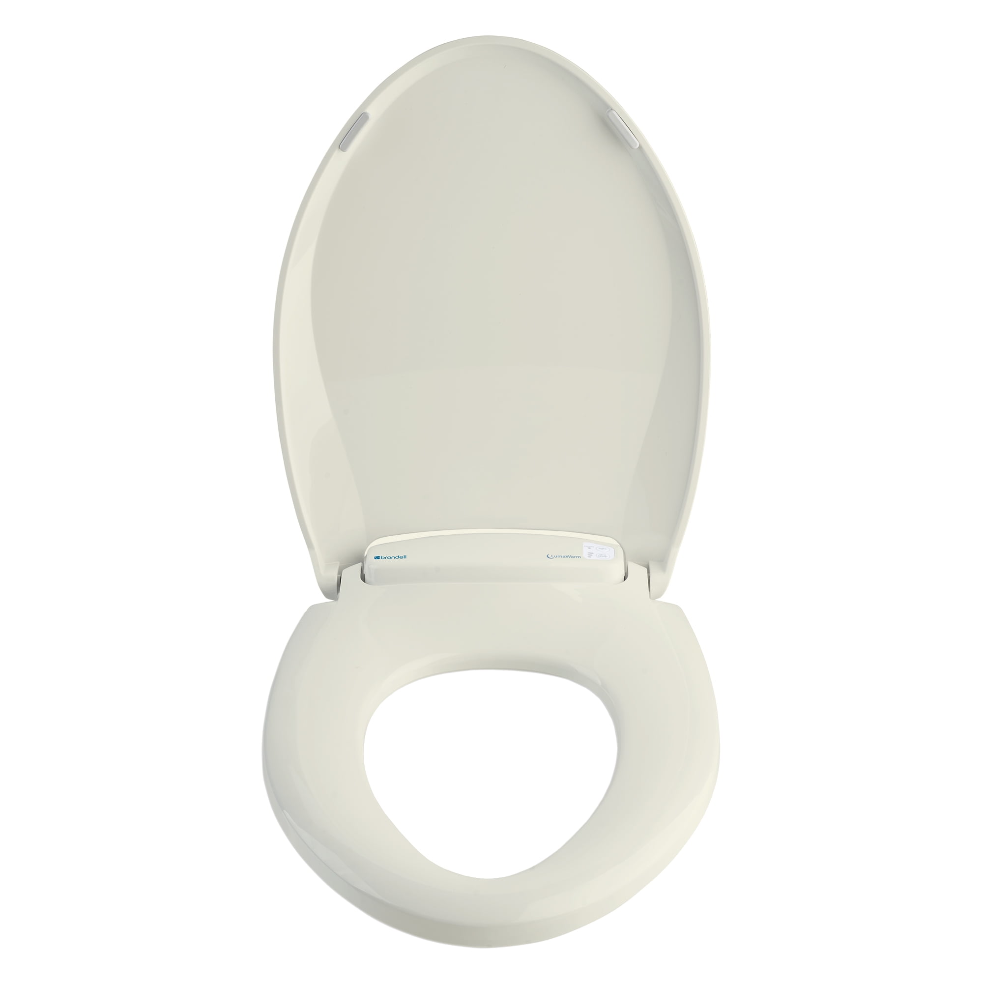 Brondell LumaWarm Heated Nightlight Toilet Seat, Round Biscuit