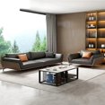 thumbnail image 4 of Nordic Modern Sofa Leather Living Room Luxury Corner Recliner Theater Couch Sofas Bedroom Patio Wohnzimmer Sofas Furniture DWH My Lux Decor Round, 4 of 30