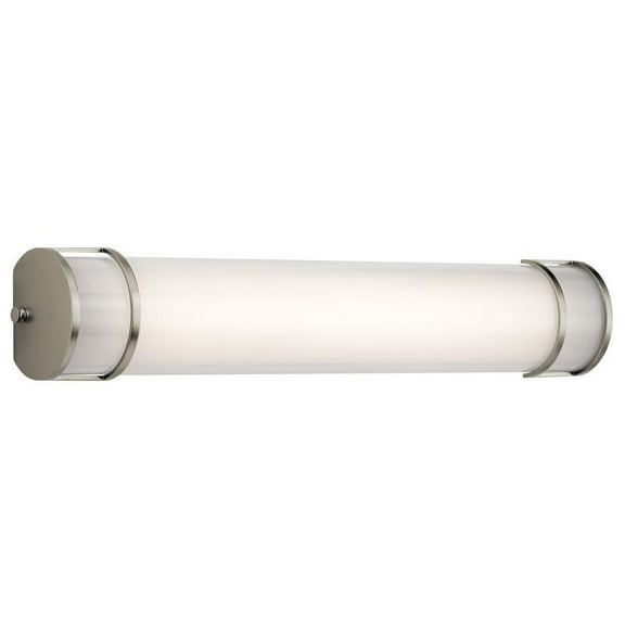 1 Light Linear Bathroom Light Fiture Approved for Damp Locations with Transitional Inspirations 4.5 inches Tall By 24.75 inches Wide Bailey Street