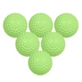 thumbnail image 1 of FlyFlise 6 Pack 9 Inch PU Dimpled Baseballs with Drawstring Carry Bag for Pitching Machine Practice, 1 of 7