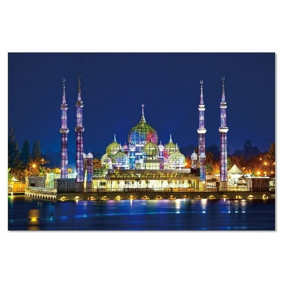 Epic Graffiti "Crystal Mosque" High Gloss Acrylic Wall Art, 48" x 32" - 48" x 32"