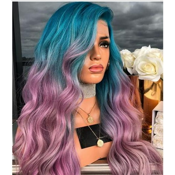 Heat Resistant Wigs,Women's Wig Gradient Color Cosplay Wig Curly Wigs Reliable and Durable