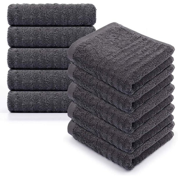 The Joeun Home Premium Cotton Hand Towels 10Pack, 650 GSM, OekoTEX