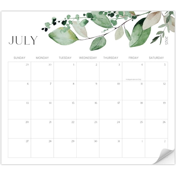 Beautiful 2025-2026 Magnetic Fridge Calendar - Runs From July 2025 Until December 2026 - The Perfect Monthly Refrigerator Calendar for Easy Organizing