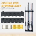 thumbnail image 4 of Xingzhi Boat Fishing Rod Rack Fishing Holder Stand Storage Pole Mount Wall Rack Horizontal Sponge 32x6.5cm 1Set, 4 of 6