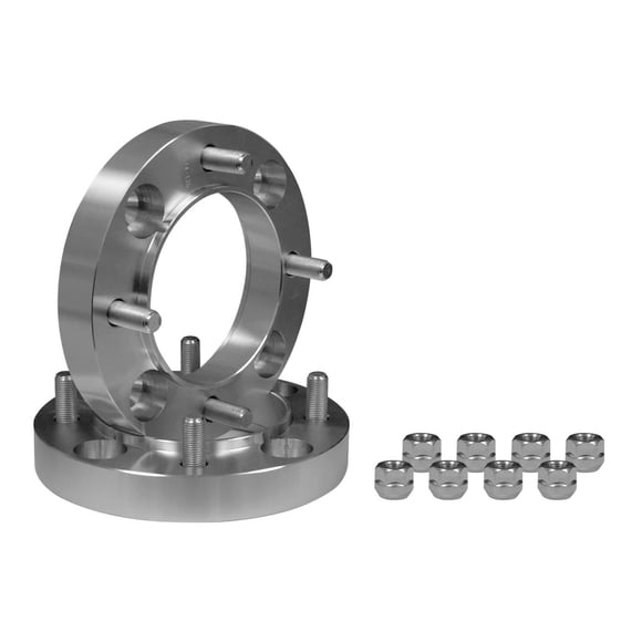 SuperATV Heavy Duty 1" Wheel Spacer Adapters for Polaris 3/8" Studs to Polaris 12mm - Full Set of 4 Adapters