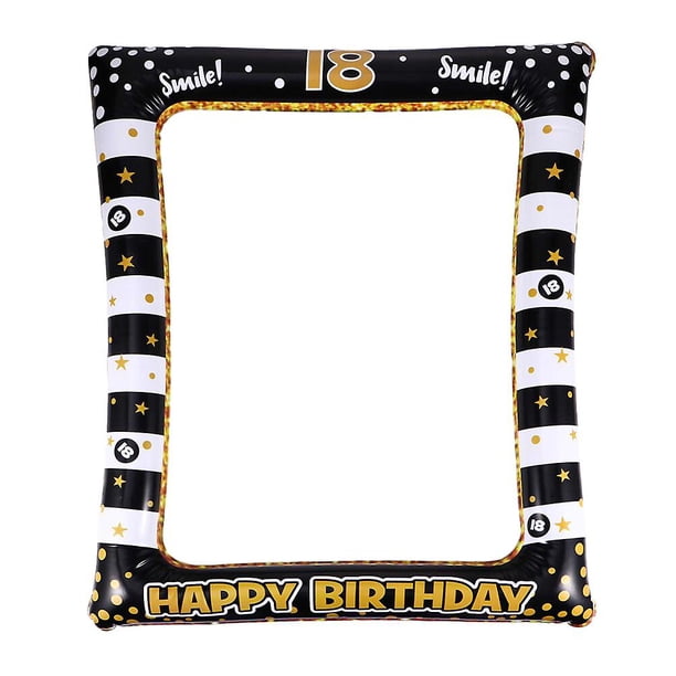 Black Picture Frames Inflatable Picture Booth Inflatable Photo Frame Prop 18th Birthday Inflatable Selfie Frame