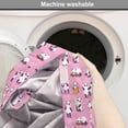thumbnail image 6 of Animal Art Dog Crate Cover, Panda Bears Playing with Bamboo Sleeping and Loving Each Other, Easy to Use Pet Kennel Cover for Medium Large Dogs, 35" x 23" x 27", Pale Pink Multicolor, by Ambesonne, 6 of 6