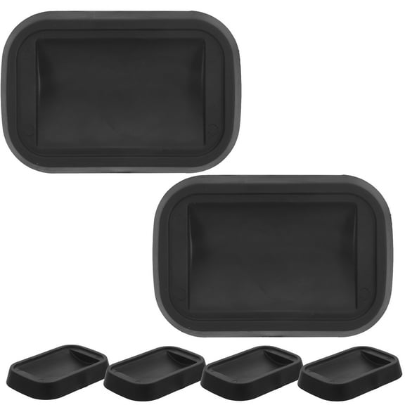 6 Pcs Bed Stopper Furniture Coasters for Hardwood Floors Stoppers Wheels Casters Black