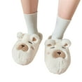 thumbnail image 3 of Vedolay Slippers for Women Indoor Cute Plush Slippers House Non-Slip Indoor Warm Shoes White,39, 3 of 5