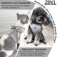thumbnail image 4 of Arnés y correa para perros y gatos Soft Jacket Step in para pasear, arneses de liberación rápida para cachorros, gatos grandes, ajustables y livianos (L, gris), 4 of 4