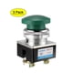 thumbnail image 1 of Interruptor de botón pulsador Uxcell verde momentáneo AC 380V 5A interruptor de botón pulsador de montaje en panel de 30mm 3pcs, 1 of 5