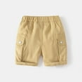 thumbnail image 4 of XBASW Toddler Baby Summer Shorts Thin Solid Color Casual Five Pants Elastic Waist Short for Boys Girls Size 1- 6Y, 4 of 8