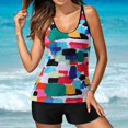thumbnail image 2 of Swim Suits  Women Plus Size Womens Swimwear Tankini Swimsuit Plus Tummy Control Bathing Suits Tankini Tops Shorts, 2 of 9