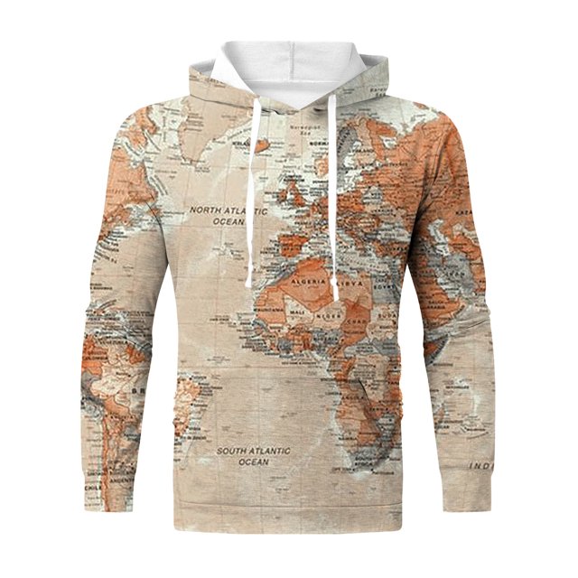 Sudadera de talla grande con estampado 3D Sudadera con capucha de manga larga Ropa deportiva para hombres Pompotops oipoqjl16669