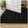 thumbnail image 4 of OEAKAY Doormat for Inside 17"x29", Non Slip Indoor Doormat for Entryway, Low Profile Entryway Rugs, Easy Clean Dirt Trapper Welcome Mat for Inside, Black, 4 of 9
