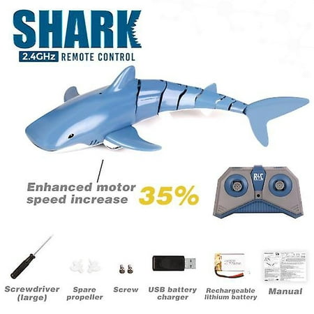 Surrme Rc Shark Wireless Simulation 2.4g Remote Control Flexible Shark ...