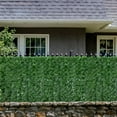 thumbnail image 3 of 1 rollo de seto artificial de hiedra falsa para jardín, pantalla de privacidad, pared de enredadera para balcón, patio exterior (hojas de manzana), 3 of 7