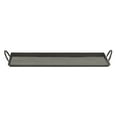 thumbnail image 6 of Kate and Laurel Sanzo Modern Glam Hammered Rectangle Metal Tray, 22 x 10, Gray Gunmetal, Rectangular Metal Decorative Tray with Hammered Surface and Minimalist Metal Handles, 6 of 9