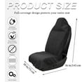 thumbnail image 2 of Car Seat Covers Waterproof Auto Seat Cover Car Front Seat Covers Universal Car Washable Non-Slip Seat Protectors Sweatproof Towel Seat Covers for Swimming, Running, Workouts, 1 Pc Black, Topboutique, 2 of 8