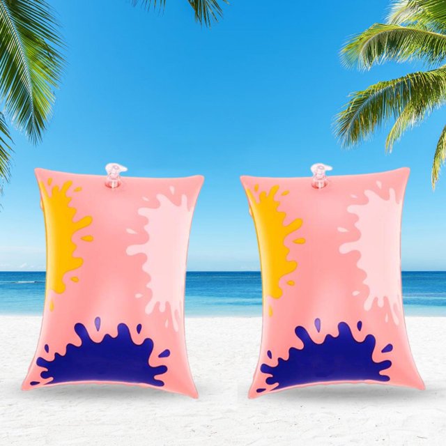 Anillos Flotantes de Natación Sharpla Mangas Flotantes Triángulo Rosa