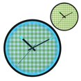 thumbnail image 2 of Indoor 12' Voice-Activated Luminous Decoration Wall Clock With LED Night Light Light Green Gingham, 2 of 8