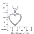 thumbnail image 3 of Vir Jewels 1/6 CTTW Diamond Heart Pendant Necklace 14K White Gold with 18 Inch Chain Female Adult, 3 of 5
