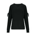 thumbnail image 4 of Women's Cotton Sweaters Lightweight V-Neck Long Sleeve Casual Comfort, 4 of 7