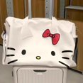 thumbnail image 3 of Bolso de mano Kawaii Sanrio Anime Hello Kitty PU, bolso de almacenamiento de gran capacidad, estampado con cremallera, regalos para niñas, 3 of 3