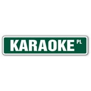 KARAOKE Street Sign microphone songs discs cd cds | Indoor/Outdoor | 24" Wide