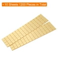 thumbnail image 3 of Uxcell 10 Hojas 1200 Pcs 10x10mm Azulejos de Mosaico de Espejo Autoadhesivos, Dorado, 3 of 7