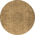 thumbnail image 1 of Ahgly Company Indoor Round Oriental Brown Industrial Area Rugs, 7' Round, 1 of 4