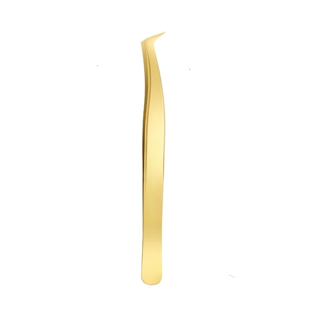 Pinzas Extensiones De Pestañas Xtellar Volumen N-04 Color Dorado