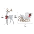 thumbnail image 4 of NOMA Reindeer Sleigh Christmas Display Pre-Lit LED Outdoor Lawn Decoration, 4 of 8