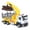 Yellow, variant on Log Tractor Model, 1:32 Logging Truck Toy  For 6 Years Old Above Blue