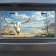 thumbnail image 7 of Desert Long horn Skull Front License Plate, Metal License Plate, Funny Standard Plates Personalized Novelty Decorative For Men/Women/Boys/Girls Car 6×12 Inch, 7 of 7