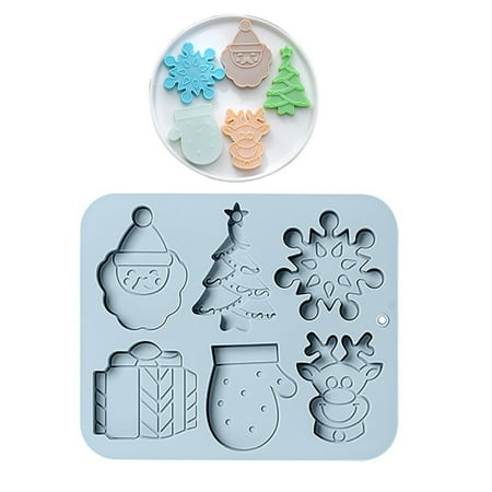 

EUBUY Christmas Silicone Baking Mould Fudge Chocolate Butter Jelly Cookies Candy Hand Soap Non-Stick Cake Pastry Baking Tools for Wedding Anniversary Holiday Family Party