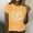 Yellow, variant on Aloohaidyvio Tops for Women,Women Girls Print Tees Short Sleeve Round Neck T Shirt Blouse Tops