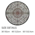 thumbnail image 2 of GZHJMY Vintage Style 36In Round Rugs for Living Room, Non-Slip Coral Velvet Long Runner Rugs, Washable Water Absorbent Mat Carpet for Bedroom Kitchen Kids Room, 2 of 6